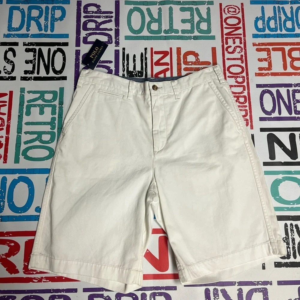 Sz 30 polo Ralph Lauren shorts white